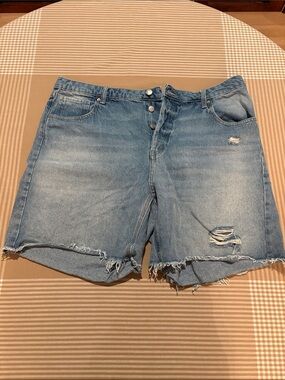 wild fable Light Wash Distressed Denim Shorts